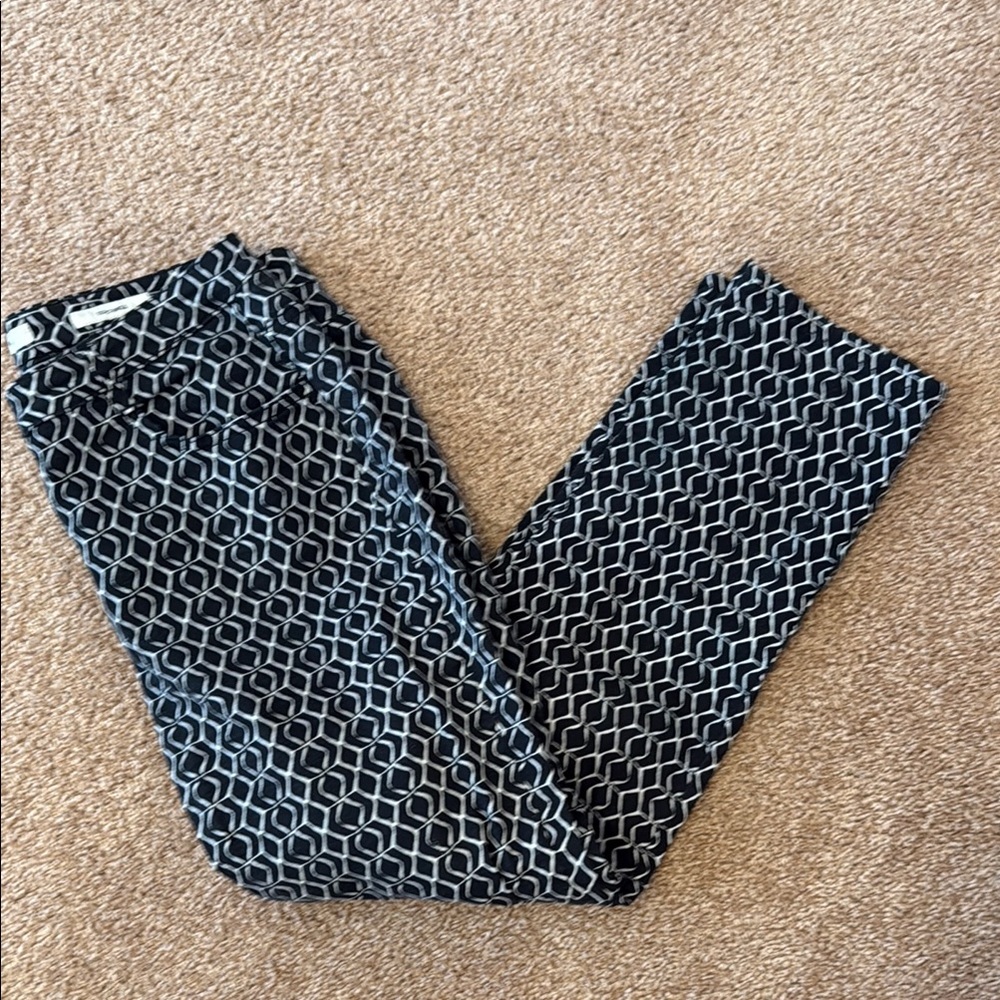 Geometric Patterned Pants - image 1